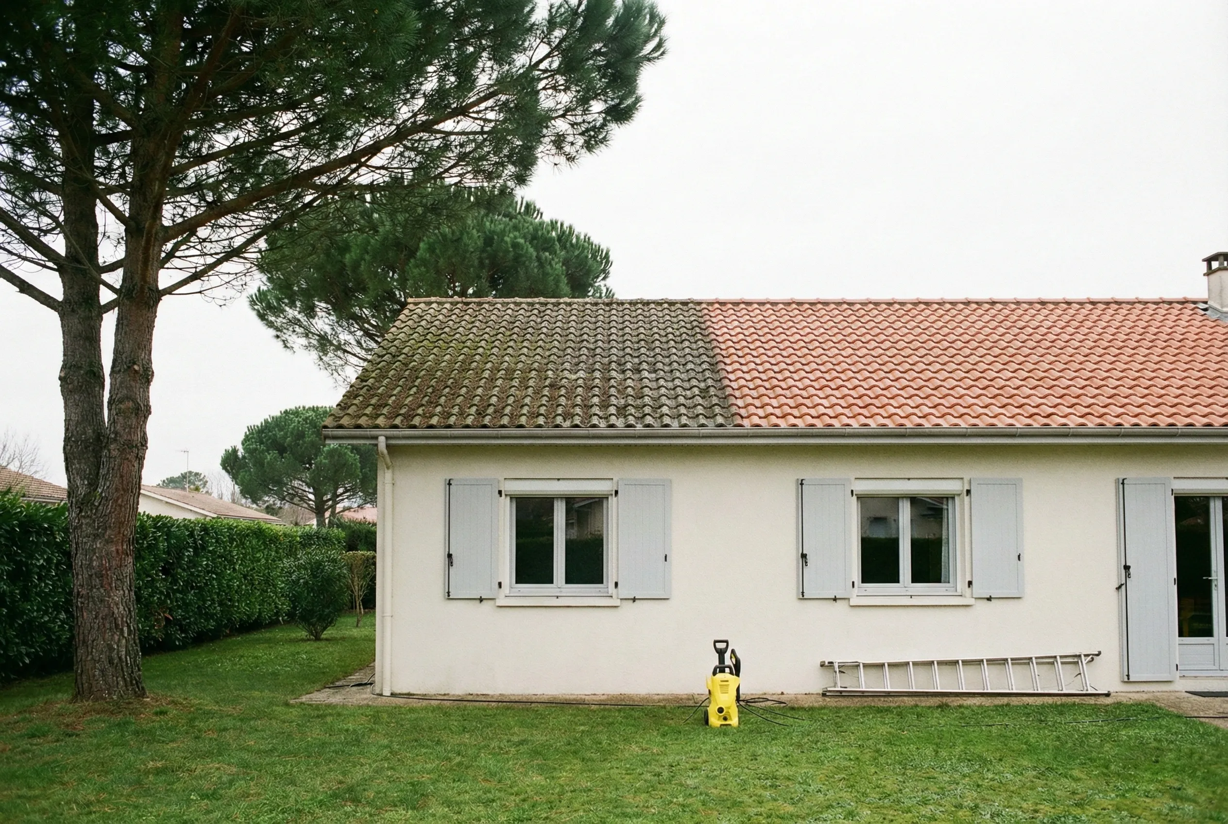 Nettoyage et démoussage de toiture à Pessac